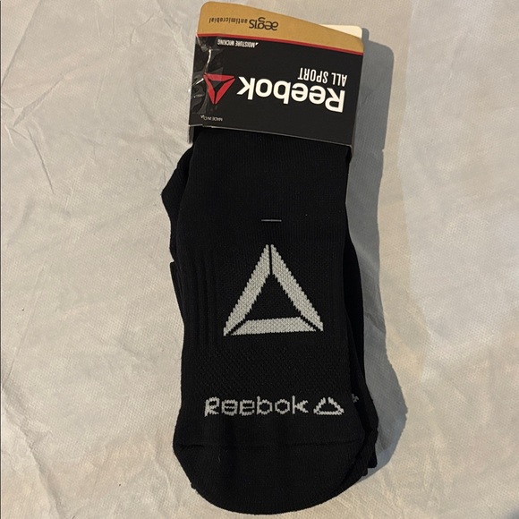 Reebok All Sport Black Moisture Wicking Socks Women’s 5-10 Youth 4-8 - Picture 1 of 3